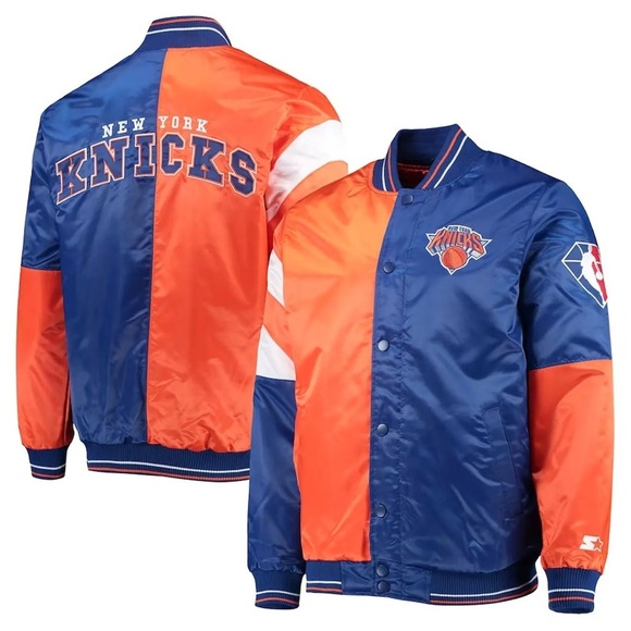 STARTER Other - New York Knicks Starter 75th Anniversary Color Block Satin Full-Snap Jacket M
